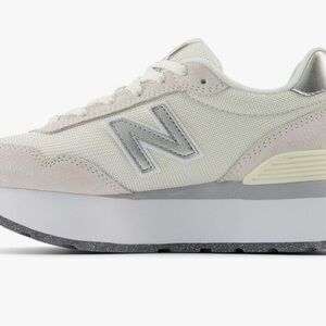 New Balance Women's Off-White and Metallic Sneakers